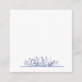 Carte D'accompagnement Blue Wildflower Something Blue Thank You (Dos)