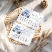 Carte D'accompagnement Blue Winter New Chapter Begins Books For Baby Card