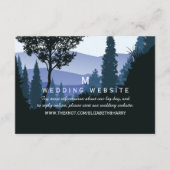 Carte D'accompagnement Blue Woodland Forest, site Mariage russe (Devant)