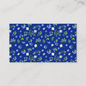 Carte D'accompagnement Blueberries avec Mariage de feuillage Une note sur (Dos)