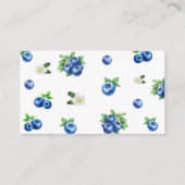 Carte D'accompagnement Blueberry Baby Shower Diaper Raffle Ticket (Dos)