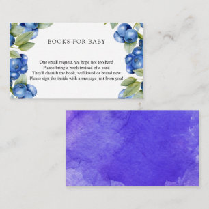 Carte D'accompagnement Blueberry   Baby shower doux