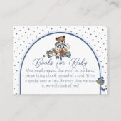 Carte D'accompagnement Blueberry Bear Baby Boy Douche Boy Demande de rése (Devant)