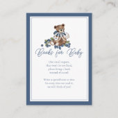 Carte D'accompagnement Blueberry Bear Baby Boy Douche Boy Demande de rése (Devant)