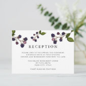 Carte D'accompagnement Blueberry | FERMETURE DE LA RÉCEPTION DE MARIAGE (Debout devant)