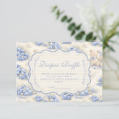 Carte D'accompagnement Blueberry Garden Teddy Toile Diapper Raffle (Debout devant)