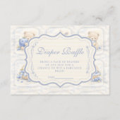 Carte D'accompagnement Blueberry Teddy Garden Toile Diapper Raffle (Devant)