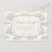 Carte D'accompagnement Blueberry Teddy Gift Toile Diapper Raffle (Devant)