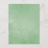 Carte D'accompagnement Blush and Sage Green Floral Mariage Détails sur l' (Dos)