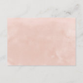 Carte D'accompagnement Blush & Bourgogne Floral Mariage COVID-19 Sécurité (Dos)