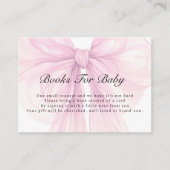 Carte D'accompagnement Blush Bow Books for Baby Enclosure Card (Devant)