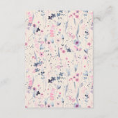 Carte D'accompagnement Blush Gold Floral Krishna Détails sur le Mariage i (Dos)