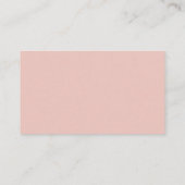 Carte D'accompagnement Blush Modern Photo Gold Feuille site web RSVP (Dos)