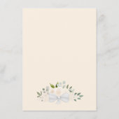 Carte D'accompagnement Blush Peach Rose Rustic Boho Chic Détails du Maria (Dos)