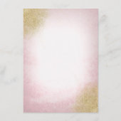 Carte D'accompagnement Blush Pink Floral Mariage Information Invité (Dos)