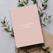 Carte D'accompagnement Blush Pink Script Wedding RSVP QR Code Card