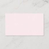 Carte D'accompagnement Blush Rose Floral Devinez Combien De Baisers (Dos)