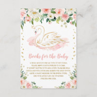Blush Rose Floral Swan Princess Livres pour bébé