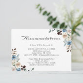 Carte D'accompagnement Bohème Rustique Floral Mariage Logement (Debout devant)