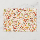 Carte D'accompagnement Bohème séché Rustique Floral Automne Falls Mariage (Dos)