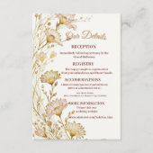 Carte D'accompagnement Bohemian, botanical style Enclosure (Devant)