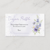 Carte D'accompagnement Boho A Little Wildflower Baby Shower Diaper Raffle (Devant)