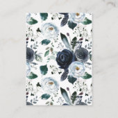 Carte D'accompagnement Boho Antler Marine Baby shower Floral Déchets Raff (Dos)