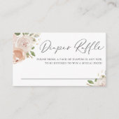 Carte D'accompagnement Boho Aquarelle Mauve Fleurs de Pêche Barreau Raffl (Devant)