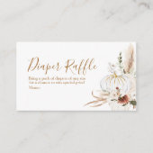 Carte D'accompagnement Boho Arch Blanc Citrouille Baby shower Déchets Raf (Devant)