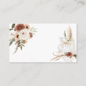 Carte D'accompagnement Boho Arch Citrouille blanc Combien d'Undies (Dos)