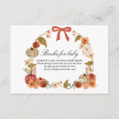 Carte D'accompagnement Boho Automne Citrouille Babyshower (Devant)