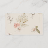 Carte D'accompagnement Boho automne livres citrouilles pour billet bébé (Dos)