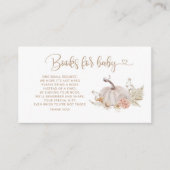 Carte D'accompagnement Boho automne livres citrouilles pour l'enclos pour (Devant)