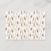 Carte D'accompagnement Boho Bear Baby shower Livres Pour Bébé (Dos)