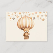 Carte D'accompagnement Boho Bearly Wait Beige Bear Books for Baby shower (Dos)