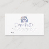 Carte D'accompagnement Boho bleu et pourpre | Arc-en-ciel (Devant)