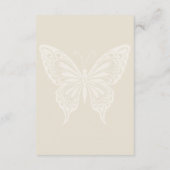 Carte D'accompagnement Boho Blooms et Vintage Vows Mariage (Dos)