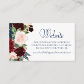 Carte D'accompagnement Boho Blooms | Site Web de la Marine Russe Bourgogn (Devant)