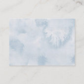 Carte D'accompagnement Boho Blue Balloon Baby shower Demande de réservati (Dos)