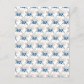 Carte D'accompagnement Boho Blue Pampas Grass Détails du Mariage (Dos)