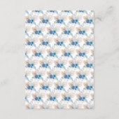 Carte D'accompagnement Boho Blue Pampas Grass Mariage Réception (Dos)