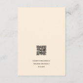 Carte D'accompagnement Boho Bohemian Fleur sauvage Détails QR Code Mariag (Dos)