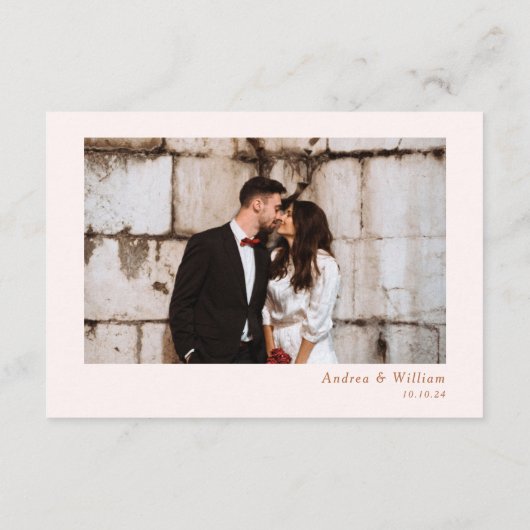 Carte D'accompagnement Boho Burnt Orange Wedding RSVP QR Code (Dos)