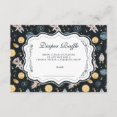 Carte D'accompagnement Boho Celestial Animal Baby Shower Diapper Raffle (Devant)