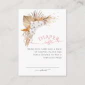 Carte D'accompagnement Boho Chic Floral Aquarelle Dehors Raffle Douche (Devant)