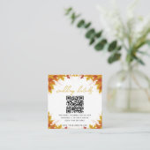 Carte D'accompagnement Boho Chic Mariage de automne (Debout devant)