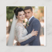 Carte D'accompagnement Boho Chic Mariage de automne (Dos)