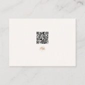 Carte D'accompagnement Boho Chic Wildflower Minimalist QR code Wedding (Dos)