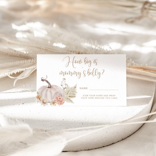 Carte D'accompagnement Boho chute citrouille à quel point l'enceinte du v