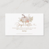 Carte D'accompagnement Boho chute citrouille billet de tirage au sort (Devant)